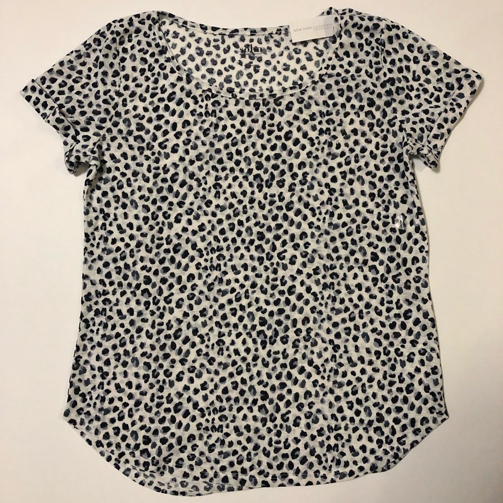 NWT New York & Co Animal Print Top